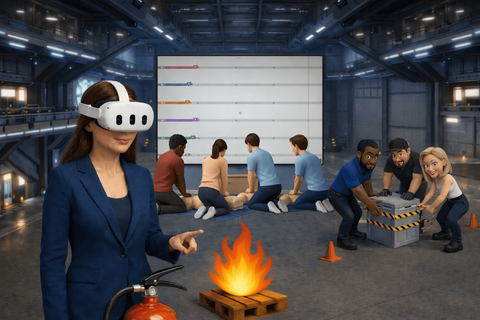 Journée sécurité en entreprise avec ateliers pratiques