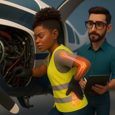 Analyse de poste de travail : ergonome filmant et analysant les mouvements d'un opérateur en situation réelle de travail pour identifier les risques de TMS