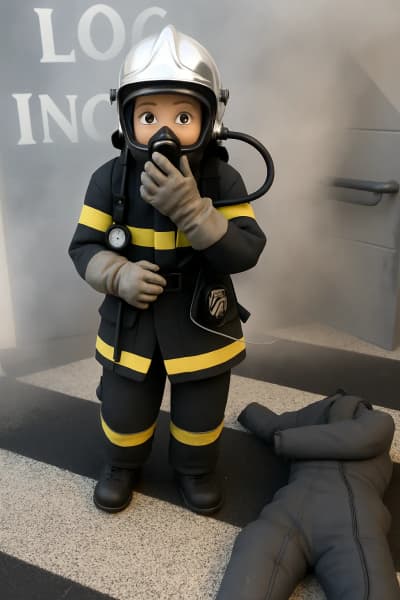 Intervention sur un feu réel lors d'une formation Équipier de Seconde Intervention